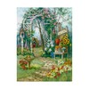 Trademark Fine Art Barbara Mock ' Country Garden Arbor' Canvas Art, 35x47 ALI39190-C3547GG